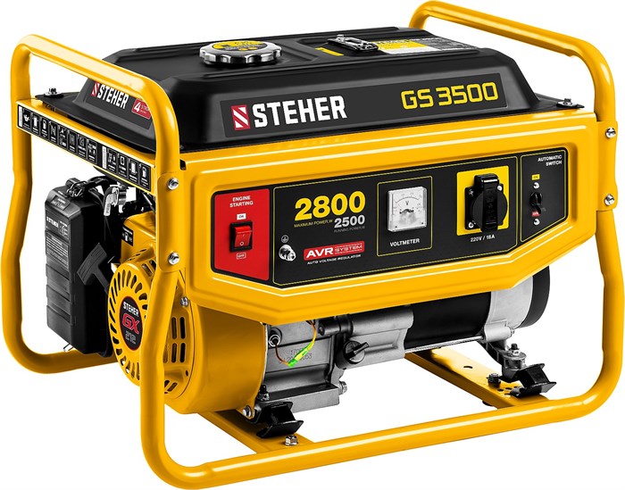 STEHER 2800 Вт, бензиновый генератор (GS-3500) 00012336