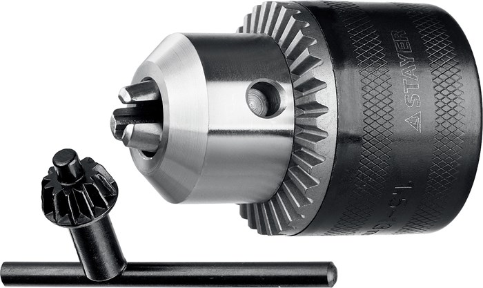 STAYER 13 мм, 1/2″, ударный сверлильный патрон с ключом для дрели, Professional (29055-13-1/2) 00012692