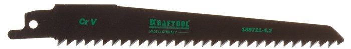 KRAFTOOL S644D, по дереву, шаг 4.2 мм, 130 мм, полотно для сабельной пилы (159711-4,2) 00013037