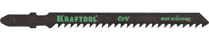 KRAFTOOL T144D, EU-хвост., по дереву, быстрый рез, шаг 4 мм, 75 мм, 2 шт, полотна для лобзика (159521-4) 00013115