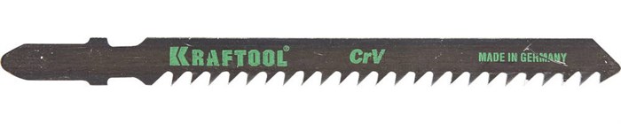 KRAFTOOL T111C, EU-хвост., по дереву, грубый рез, шаг 3 мм, 75 мм, 2 шт, полотна для лобзика (159531-3) 00013118