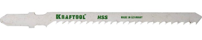 KRAFTOOL T227D, EU-хвост., по металлу HSS, фигурныйрез,шаг 3 мм, 75 мм, 2 шт, полотна для лобзика (159558-3) 00013137