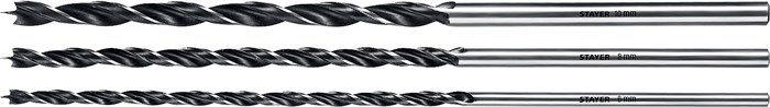 STAYER Maxdrill, 3 шт: 6-8-10 х 300 мм, набор сверл спиральных по дереву (2943-300-H3) 00016349
