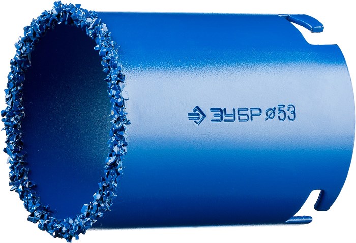 ЗУБР 53 мм, L 55 мм, карбид вольфрама, коронка кольцевая, Профессионал (33350-53) 00016642