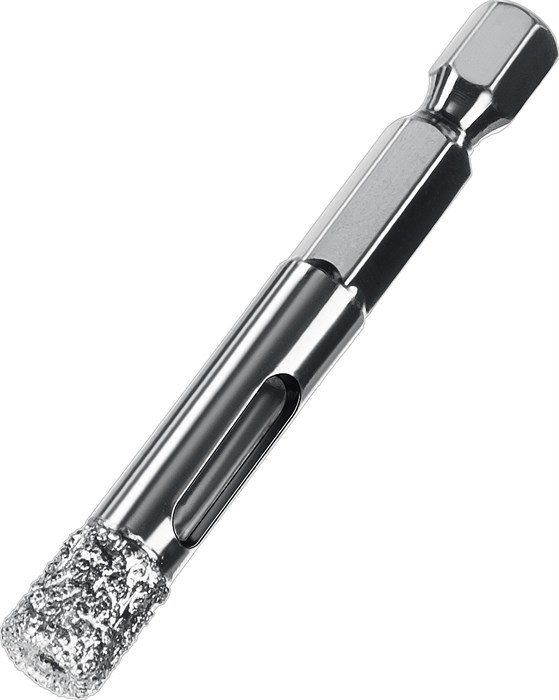 ЗУБР АВК, d 8 мм, (HEX 1/4″, 15 мм кромка), вакуумное алмазное трубчатое сверло, Профессионал (29865-08) 00016719