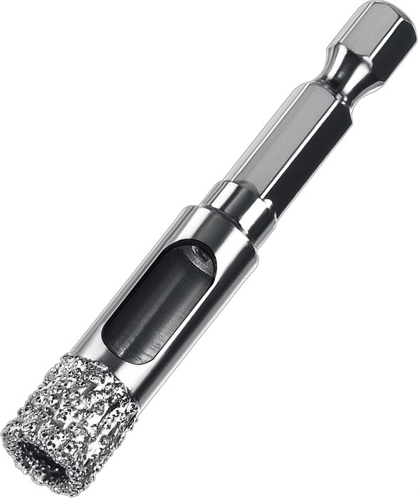 ЗУБР АВК, d 10 мм, (HEX 1/4″, 15 мм кромка), вакуумное алмазное трубчатое сверло, Профессионал (29865-10) 00016720
