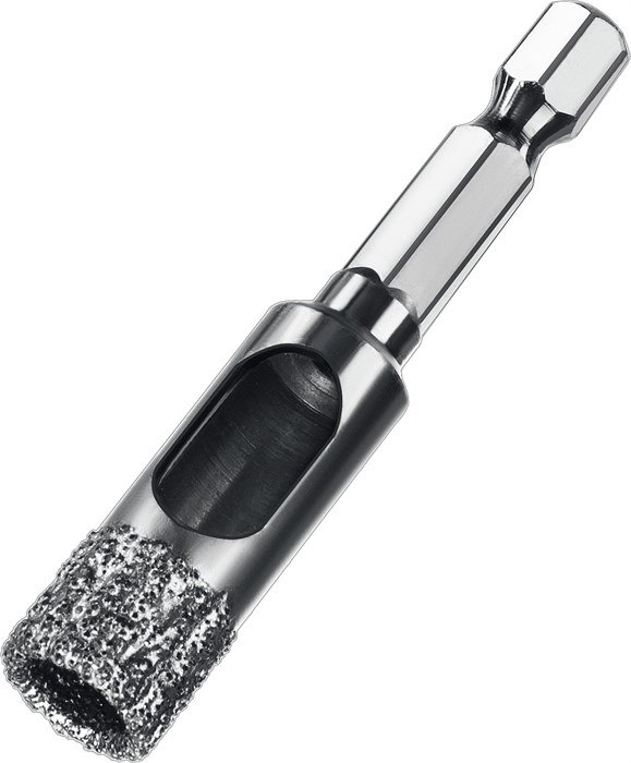 ЗУБР АВК, d 12 мм, (HEX 1/4″, 15 мм кромка), вакуумное алмазное трубчатое сверло, Профессионал (29865-12) 00016721
