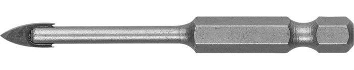 ЗУБР 4 мм, 2х кромка, HEX 1/4, Сверло по стеклу и кафелю (29840-04) 00016747
