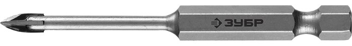 ЗУБР 4 мм, 4х кромка, HEX 1/4, Сверло по стеклу и кафелю, Профессионал (29845-04) 00016757