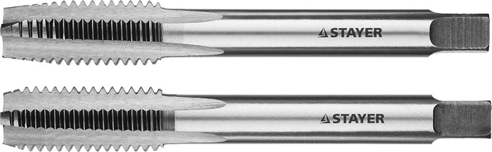 STAYER M12 х 1.5, 2 шт, комплект метчиков (28025-12-1.5-H2) 00016905