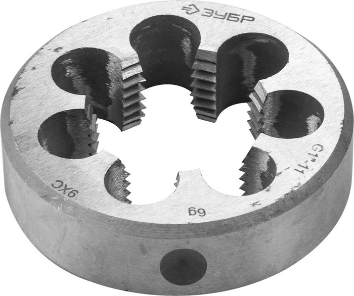 ЗУБР G 1″, сталь 9ХС, плашка круглая ручная (4-28032-1) 00017135