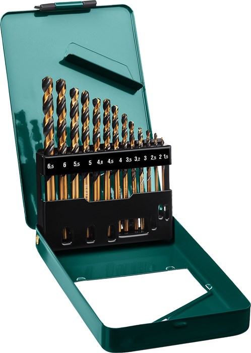 KRAFTOOL COBALT-8, 13 шт, (1.5-6.5 мм), сталь М42, HSS-Co(8%), набор сверл по металлу (29656-H13) 00017185