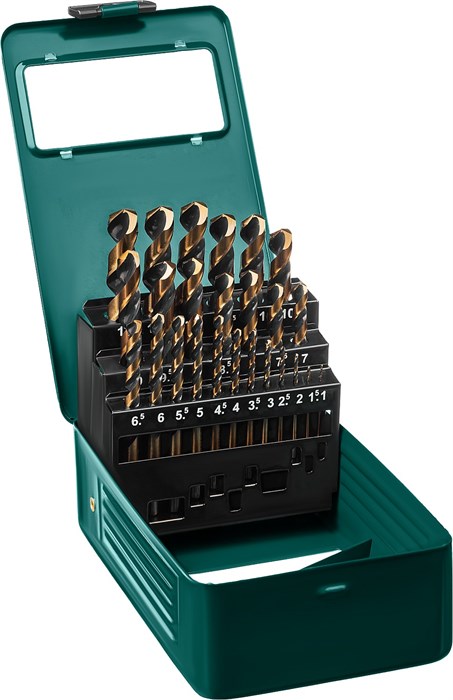 KRAFTOOL COBALT-8, 25 шт, (1-13 мм), сталь М42, HSS-Co(8%), набор сверл по металлу (29656-H25) 00017187