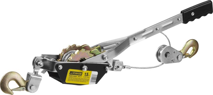 STAYER MAXPull, 1.5 т, 2.4 м, ручная рычажная лебедка (4310-1.5) 00018571