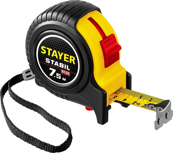 STAYER Stabil, 7.5 м х 25 мм, рулетка, Professional (34131-075) 00018831