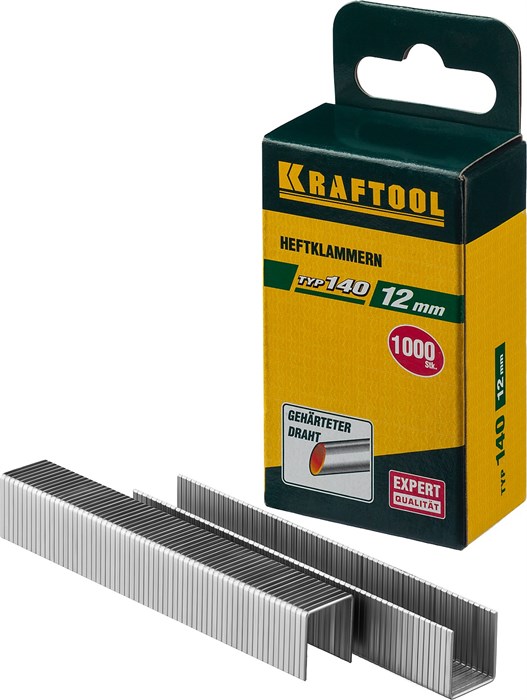 KRAFTOOL скобы тип 140 (G/11/57), 12 мм, калибр 20GA. 1000 шт (31680-12) 00019638