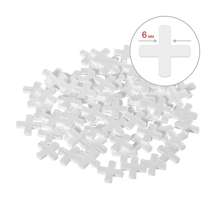 STAYER 6 мм, 75 шт, крестики для плитки (3380-6) 00019836