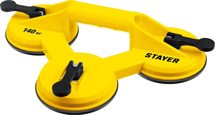 STAYER MAXLift, 140 кг, пластмассовый, тройной, стеклодомкрат на присоске (33718-3) 00019928