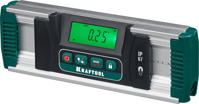 KRAFTOOL EXTREM, 0 - 360°, точность 0.05°, HOLD, IP67, электронный уровень-уклономер (34686) 00020061