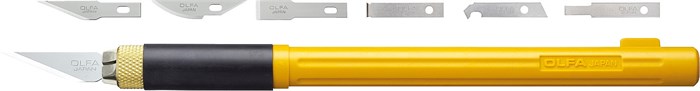 OLFA с профильными лезвиями 6 мм, 4 шт, перовой нож (OL-AK-4) 00020072