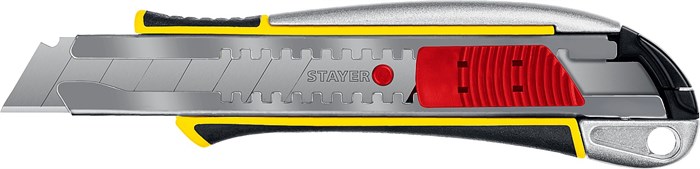 STAYER KSM-18A, 18 мм, металлический нож с автостопом, Professional (09143) 00020152