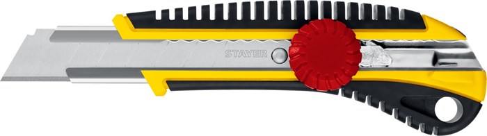 STAYER KS-18, 18 мм, нож с винтовым фиксатором, Professional (09161) 00020163