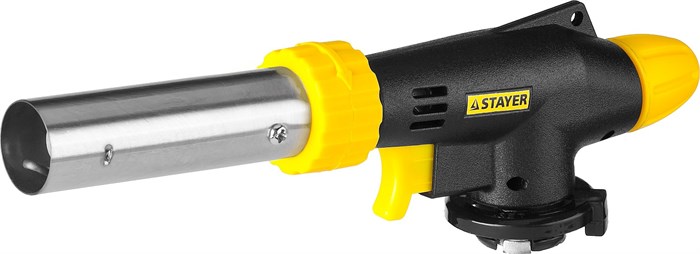STAYER ProTerm PG 500, 1300°C, увеличенный выход пламени, газовая горелка с пьезоподжигом на баллон с цанговым соединением, Professional (55580) 00020304