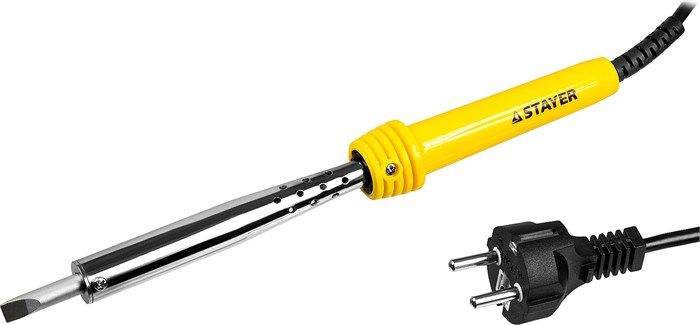 STAYER MAXTerm, 100 Вт, клин, электропаяльник с пластиковой рукояткой (55305-100) 00020413