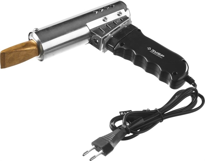 ЗУБР Ceramic PRO, 500 Вт, клин, сверхмощный электропаяльник с пластиковой пистолетной рукояткой, Профессионал (55302-500) 00020433