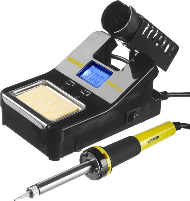 STAYER SP-50, 48 Вт, 160 - 520°C, цифровая паяльная станция, Professional (55370) 00020464
