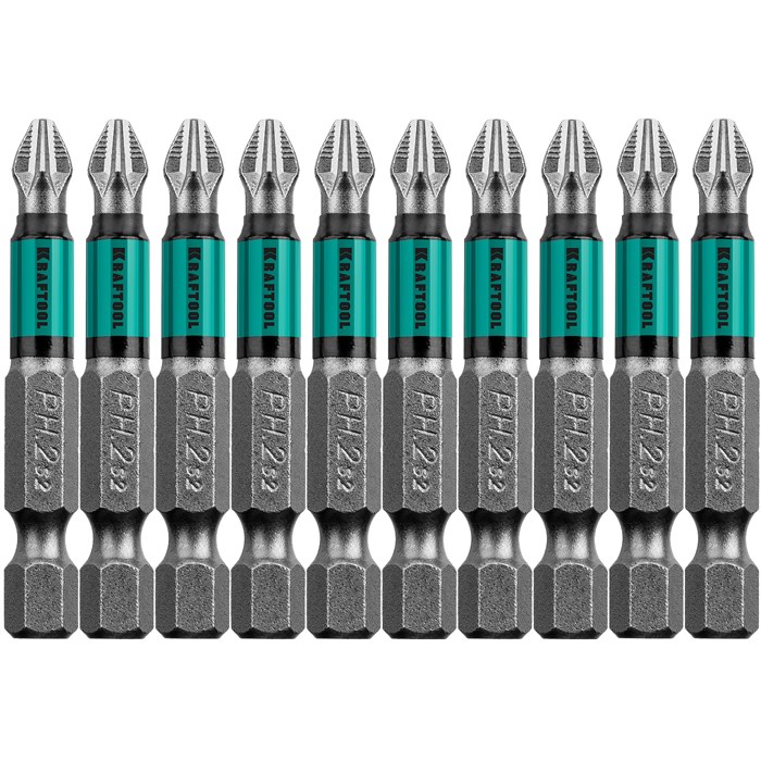 KRAFTOOL Optimum, PH2, 50 мм, 10 шт, биты (26122-2-50-10) 00020581