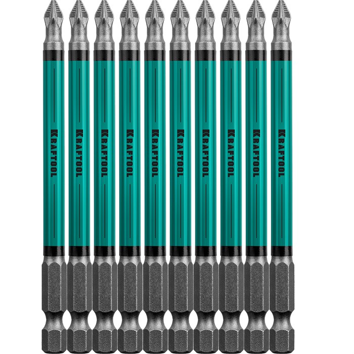 KRAFTOOL Optimum PZ2, 100 мм, 10 шт, биты (26124-2-100-10) 00020595