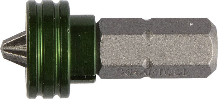 KRAFTOOL Magnet-X PH2, 25 мм, 1 шт, бита с магнитным держателем-ограничителем (26128-2-25-1) 00020616