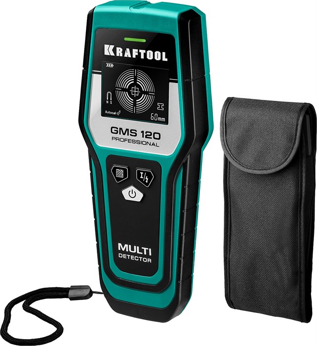 KRAFTOOL GMS-120, ЖК дисплей, универсальный детектор проводки (45298) 00021629