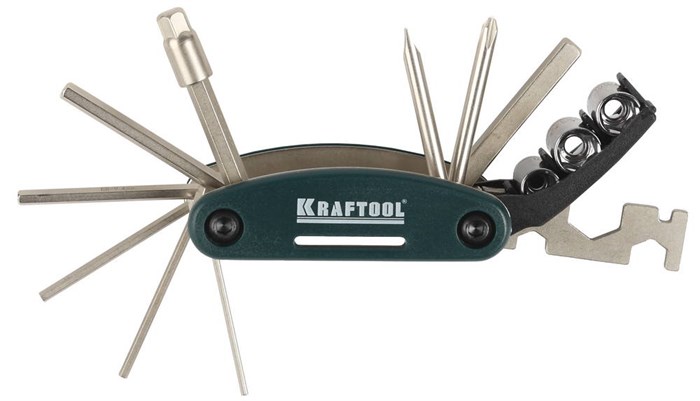 KRAFTOOL 17-в-1, набор для обслуживания велосипеда (26182-H16) 00022227