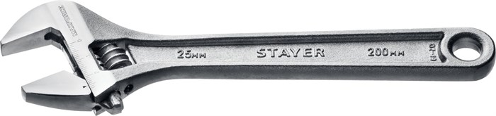 STAYER MAXFORCE, 200/25 мм, разводной ключ (2725-20) 00022377