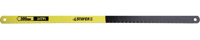 STAYER 24 TPI, шаг 1 мм, 300 мм, 10 шт, полотно для ножовки по металлу (1588-S10) 00023065
