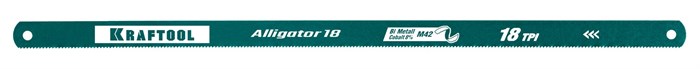 KRAFTOOL Alligator-18, 18 TPI, 300 мм, биметаллическое гибкое полотно по металлу (15942-18-S10) 00023075