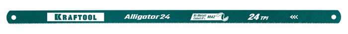 KRAFTOOL Alligator-24, 24 TPI, 300 мм, биметаллическое гибкое полотно по металлу (15942-24-S10) 00023077