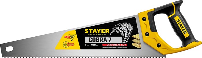 STAYER Cobra 7, 400 мм, универсальная ножовка, Professional (1510-40) 00023173