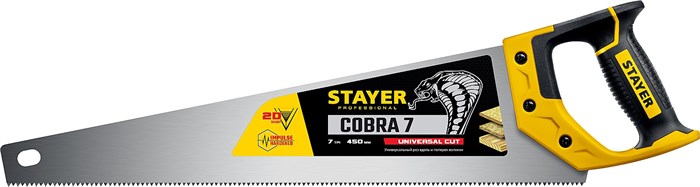STAYER Cobra 7, 450 мм, универсальная ножовка, Professional (1510-45) 00023174