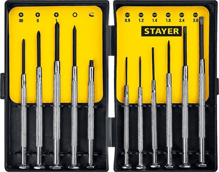 STAYER 11 предм., часовые отвертки (2560-H11) 00023472