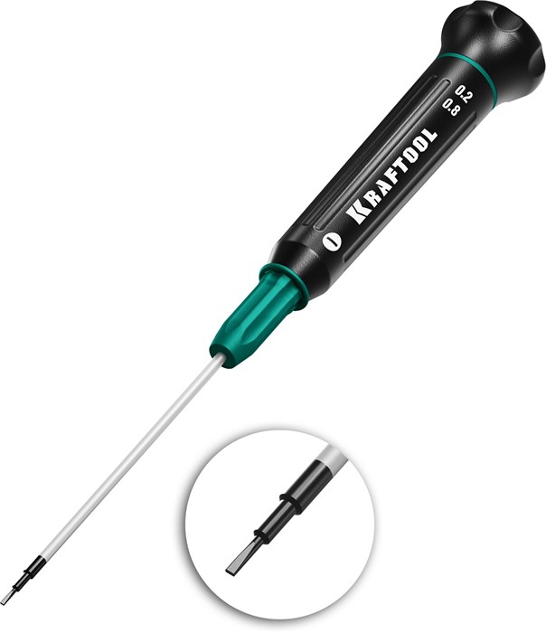 KRAFTOOL Precision SL0.8, отвертка для точных работ (25681-0.8) 00023673