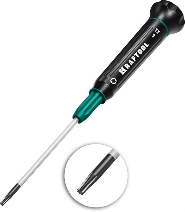 KRAFTOOL Precision TX9, отвертка для точных работ (25684-09) 00023686