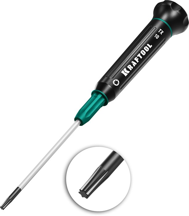 KRAFTOOL Precision TX10, отвертка для точных работ (25684-10) 00023687