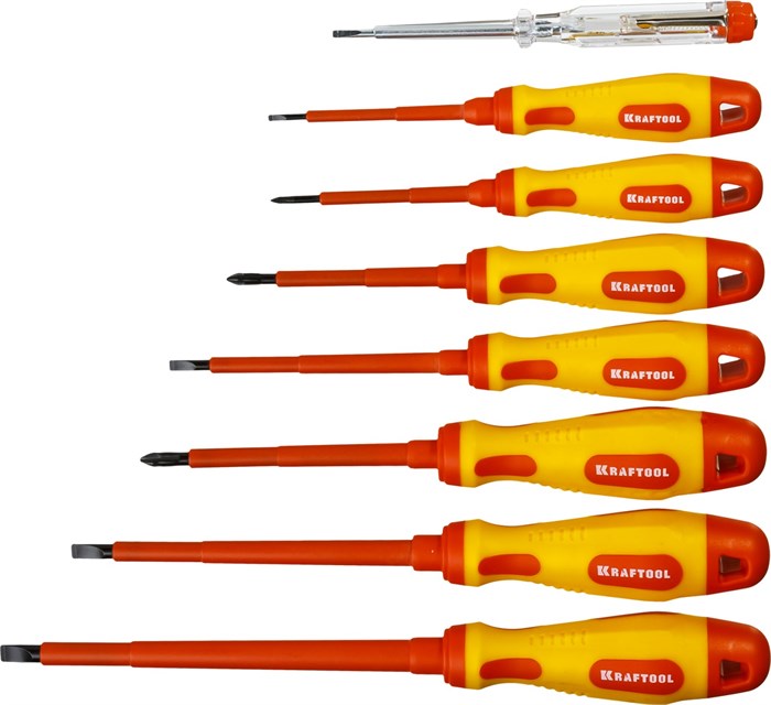 KRAFTOOL Х-Drive Electro, 8 предм, набор высоковольтны х отверток (250088 - H8) 00024318