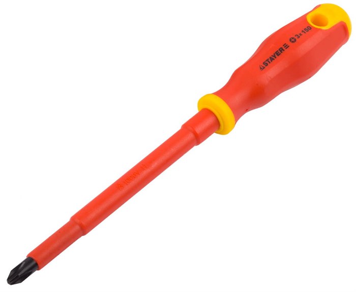 STAYER Electro, PH3 х 150 мм, диэлектрическая отвертка, Professional (25142-3-15) 00024327