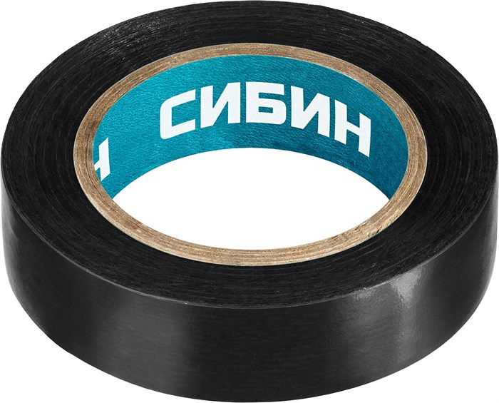 СИБИН 15 мм х 10 м, 5 000 В, черная, изолента ПВХ (1235-2) 00024404
