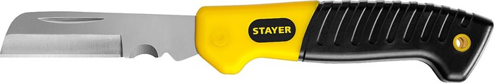 STAYER прямое лезвие, монтерский складной нож, Professional (45408) 00024417