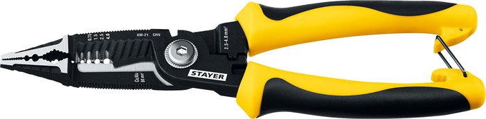 STAYER HERCULES XM-21, 4в1 электромонтажные клещи (23342-21) 00024473